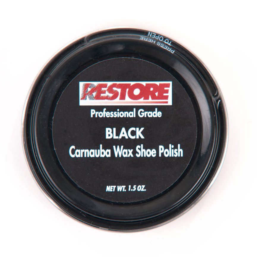 RESTORE Black Carnauba Wax Shoe Polish