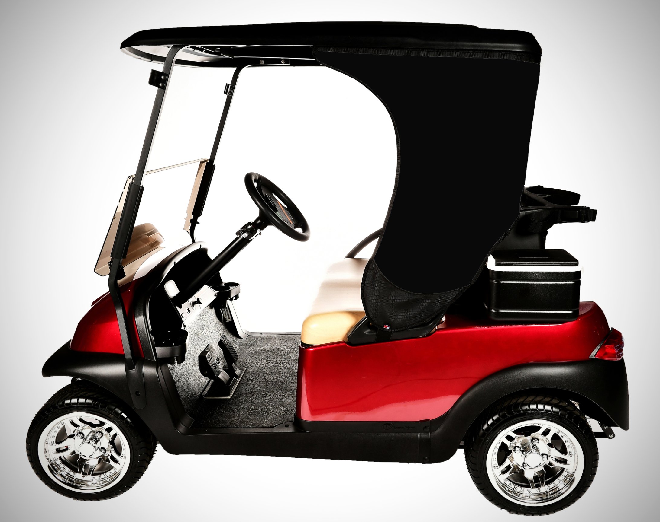 Black EZGo RXV Shady's The Ultimate In Golf Cart Shade & UV Protection