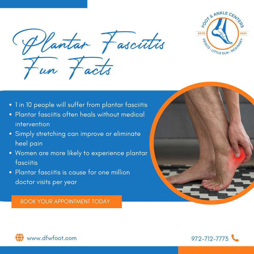 Plantar Fasciitis fun facts in Frisco, Little Elm, and McKinney Foot